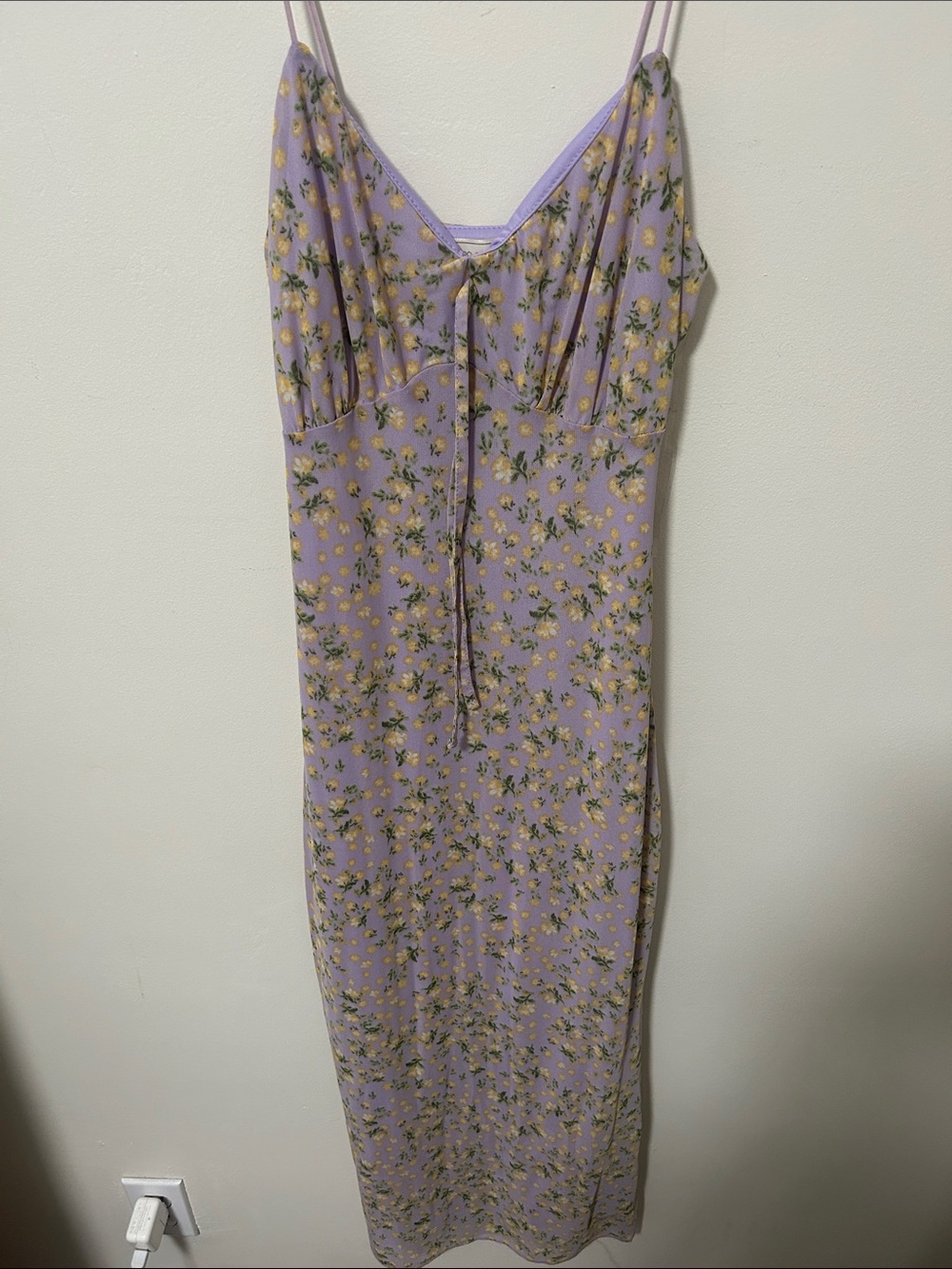 Lavender Floral Slip Dress - Brand:
